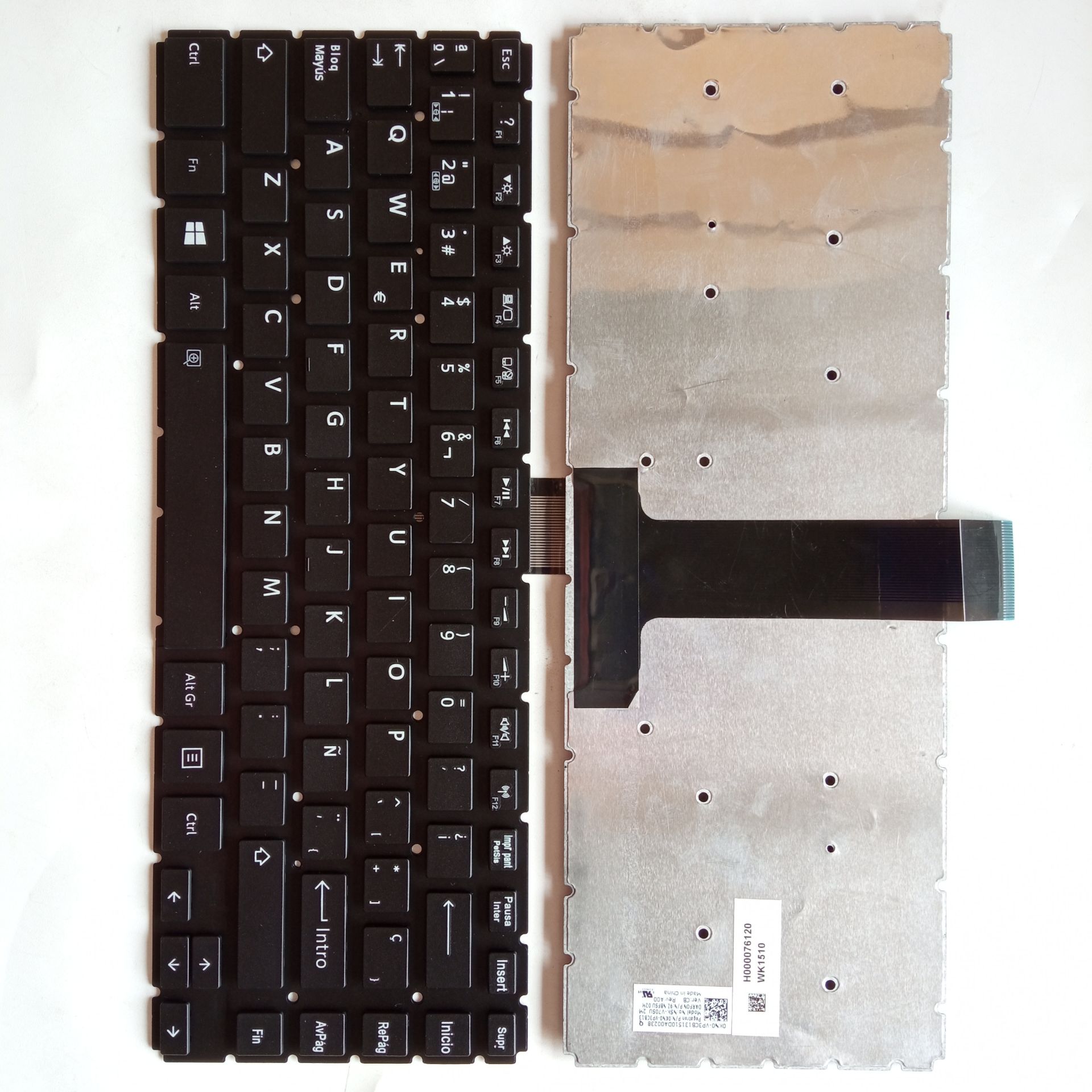 Picture of New Replacement Laptop Keyboard For TOSHIBA L40-B small carriage return BLACK Sp Layout